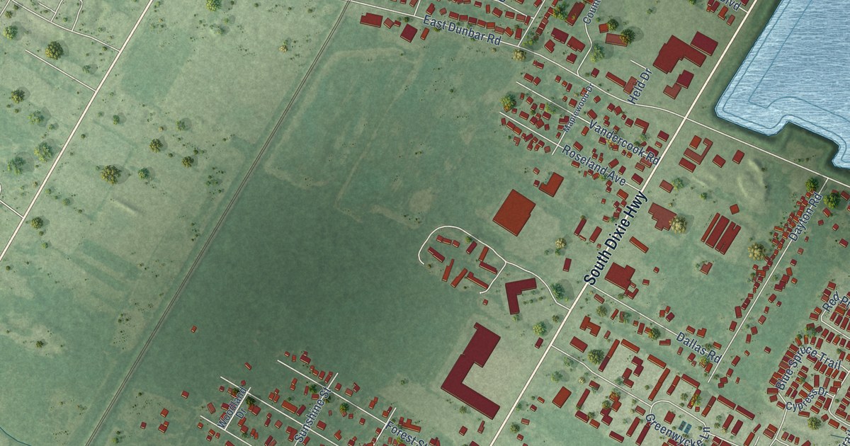 Map of South Monroe, Michigan in 2026