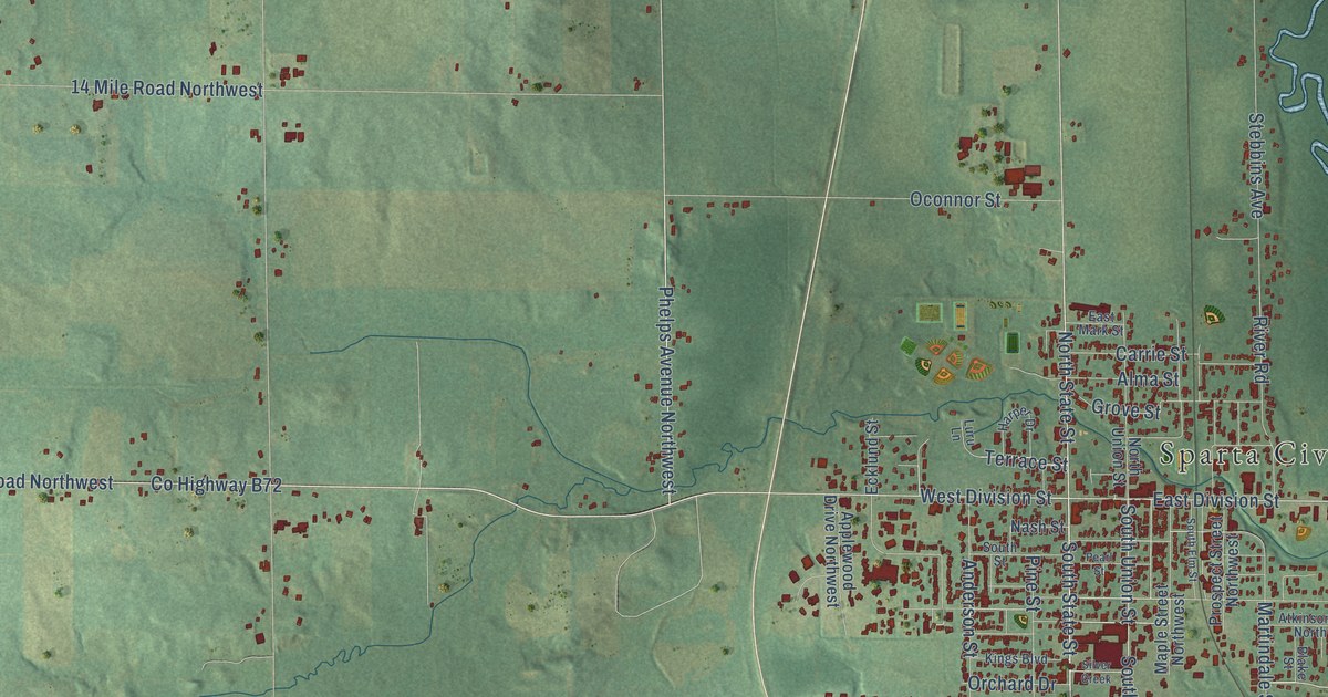 Map of Sparta Municipality, Michigan in 2026