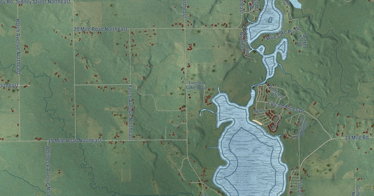 Map of Spencer, Michigan in 2026