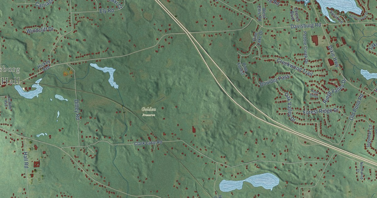 Map of Springfield, Oakland County, Michigan in 2026