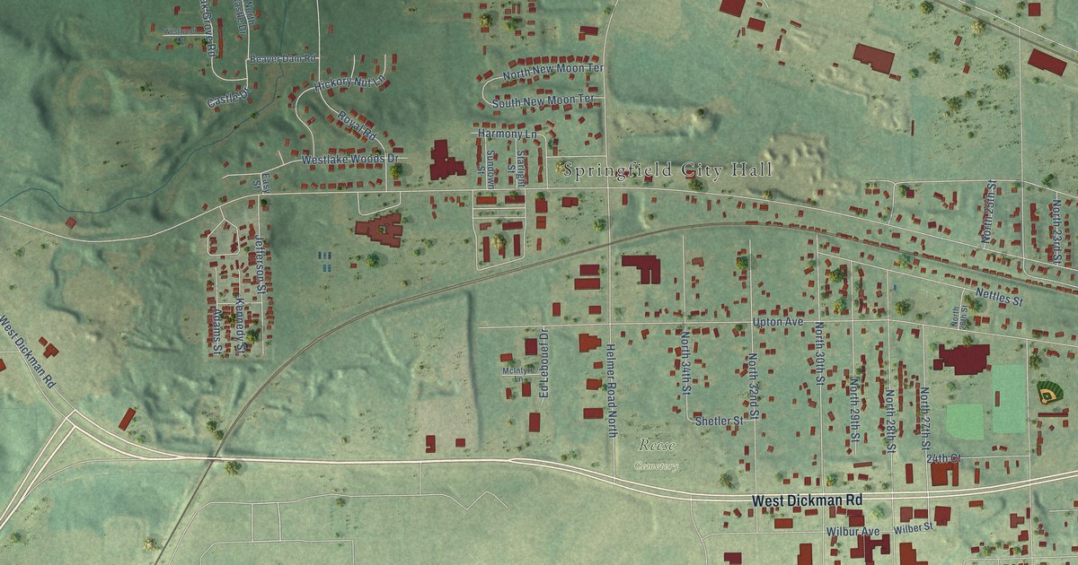 Map of Springfield, Calhoun County, Michigan in 2026