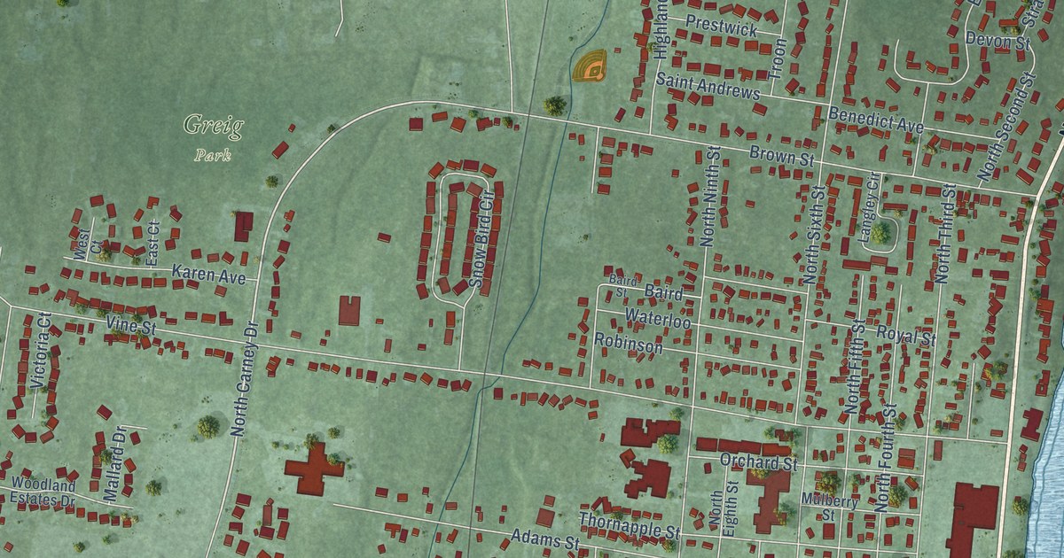 Map of St. Clair City, Michigan in 2026