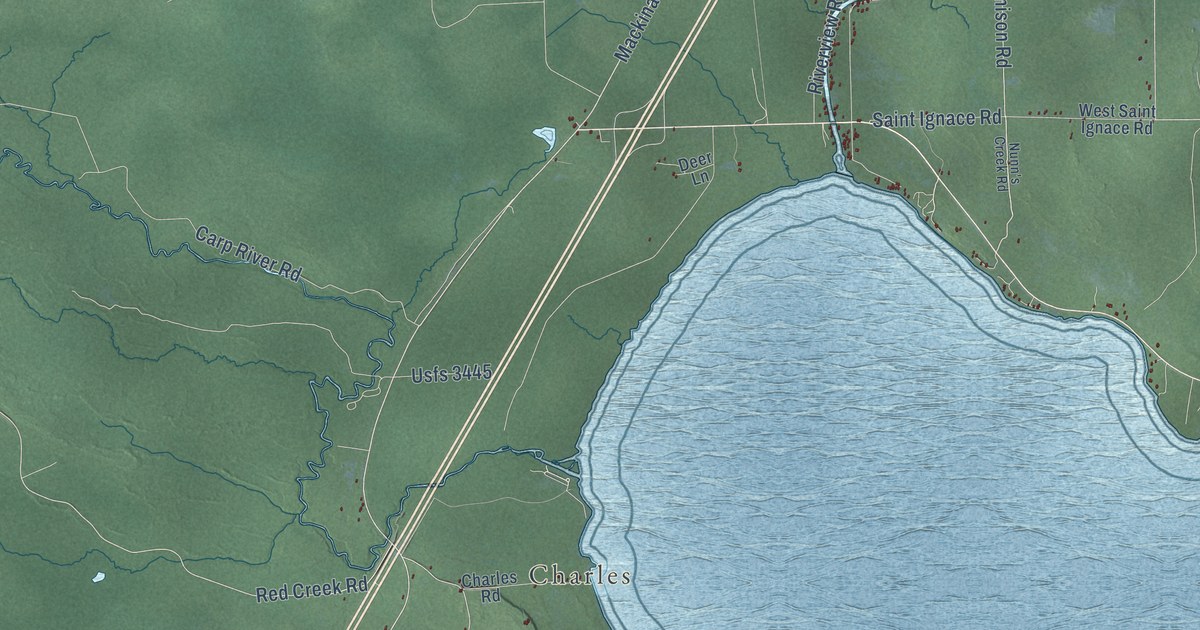 Map of St. Ignace Municipality, Michigan in 2026