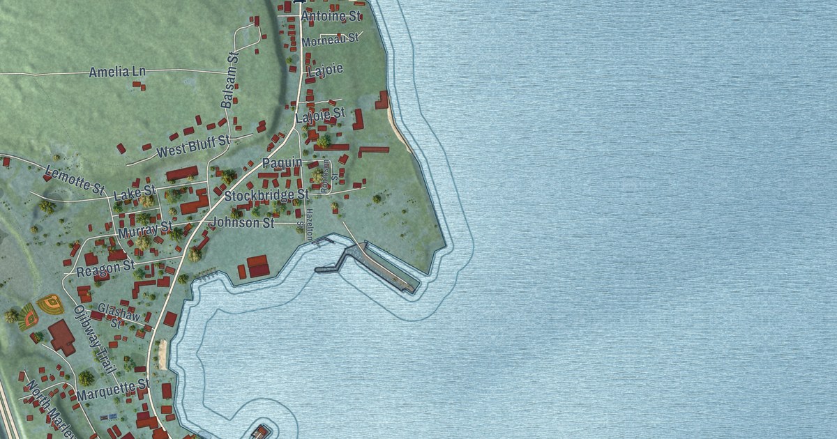 Map of St. Ignace City, Michigan in 2026