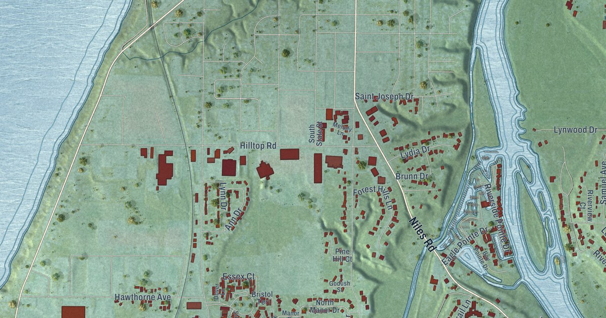 Map of St. Joseph Municipality, Michigan in 2026