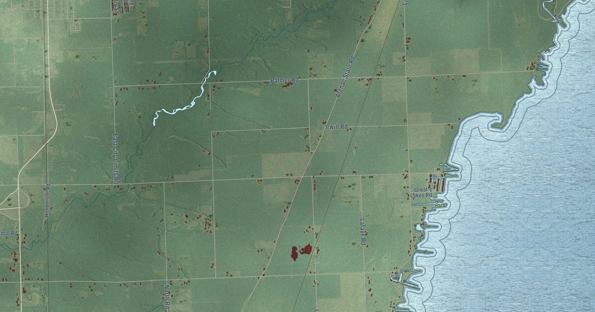 Map of Standish Municipality, Michigan in 2026