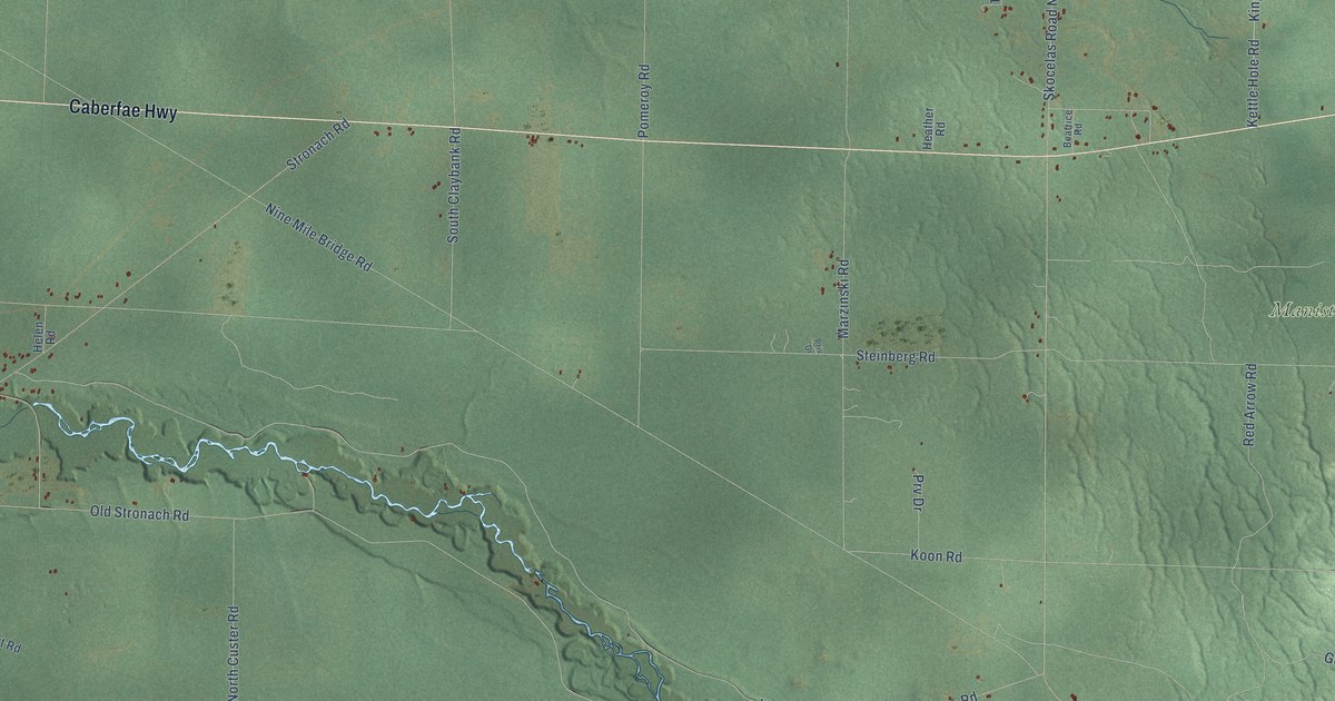 Map of Stronach, Michigan in 2026