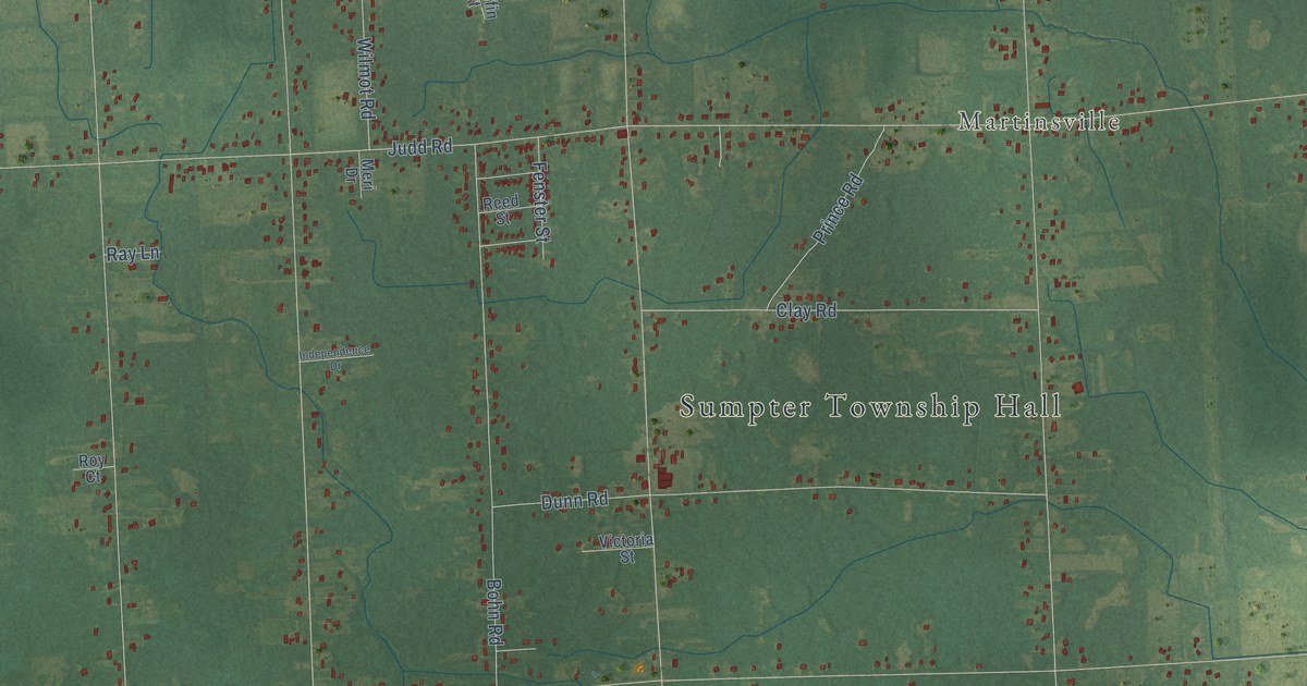Map of Sumpter, Michigan in 2026