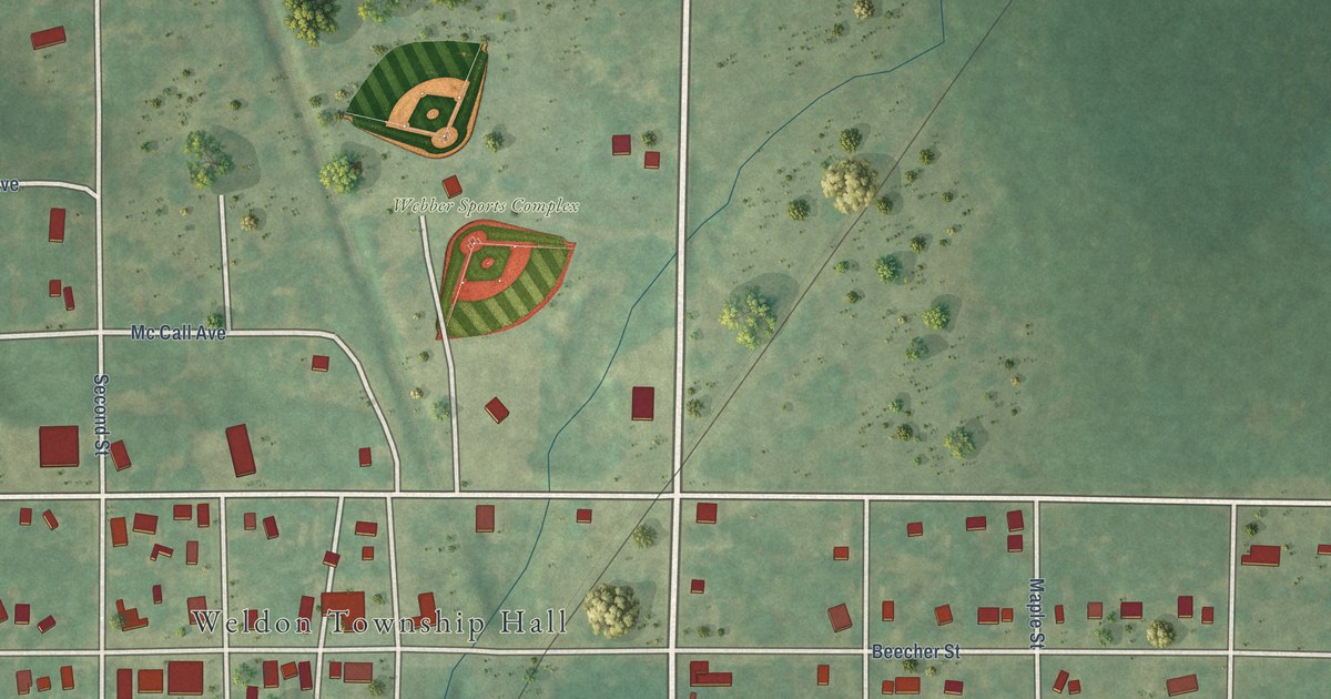 Map of Thompsonville, Michigan in 2026