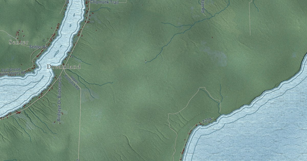 Map of Torch Lake, Houghton County, Michigan in 2026