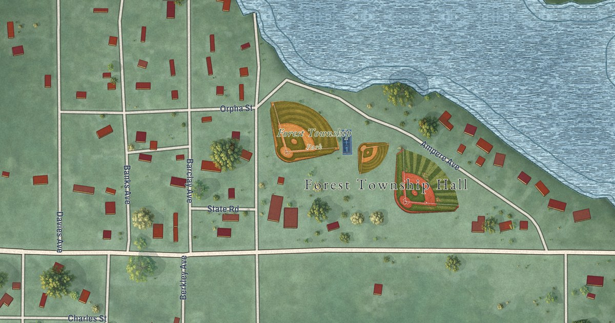 Map of Tower, Michigan in 2026