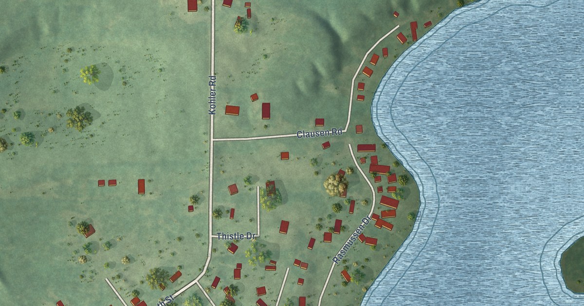 Map of Trufant, Michigan in 2026
