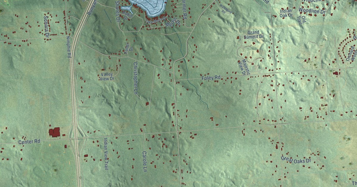 Map of Tyrone, Livingston County, Michigan in 2026