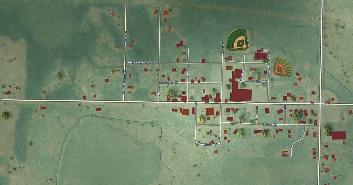 Map of Walkerville, Michigan in 2026