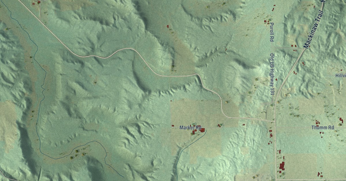 Map of Warner, Michigan in 2026