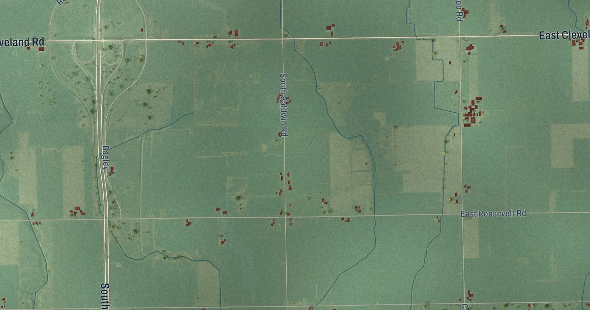 Map of Washington, Gratiot County, Michigan in 2026