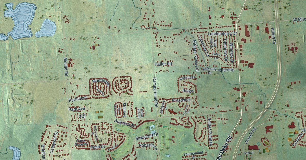 Map of Washington, Macomb County, Michigan in 2026