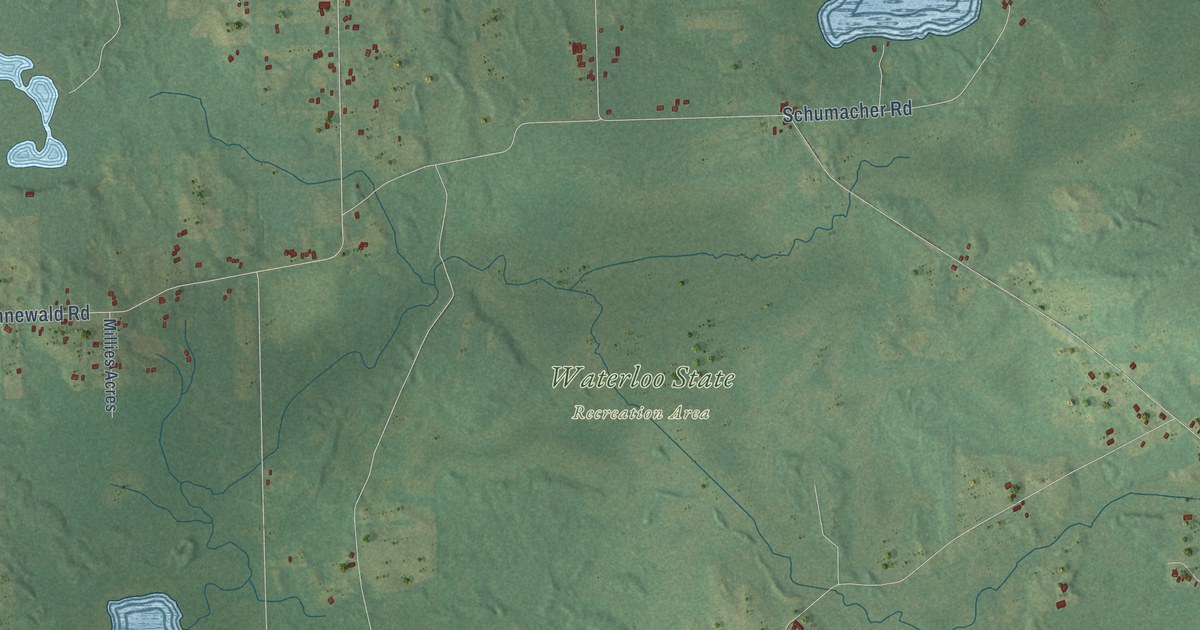 Map of Waterloo, Michigan in 2026