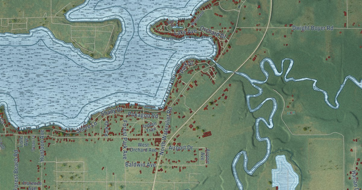 Map of Watervliet Municipality, Michigan in 2026
