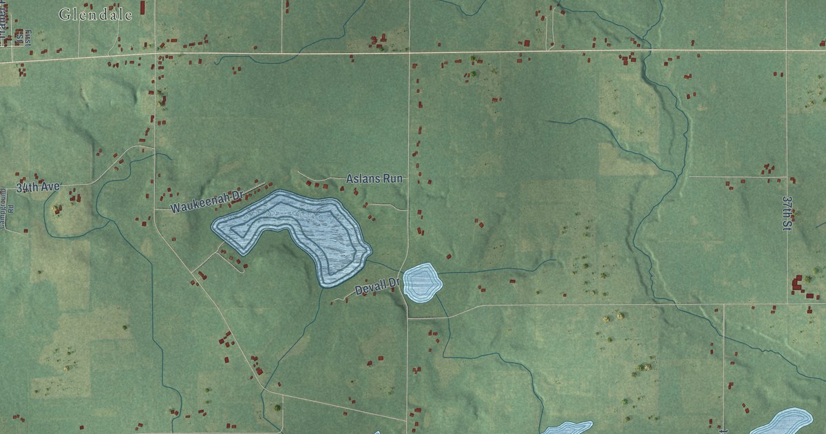 Map of Waverly, Van Buren County, Michigan in 2026