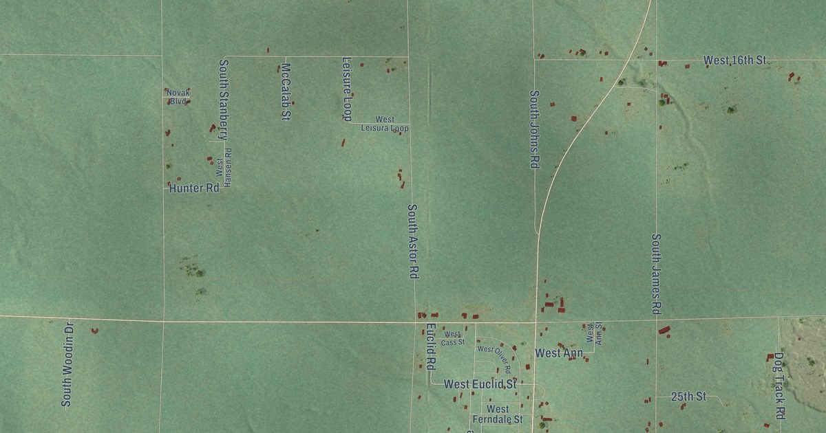 Map of Webber, Michigan in 2026