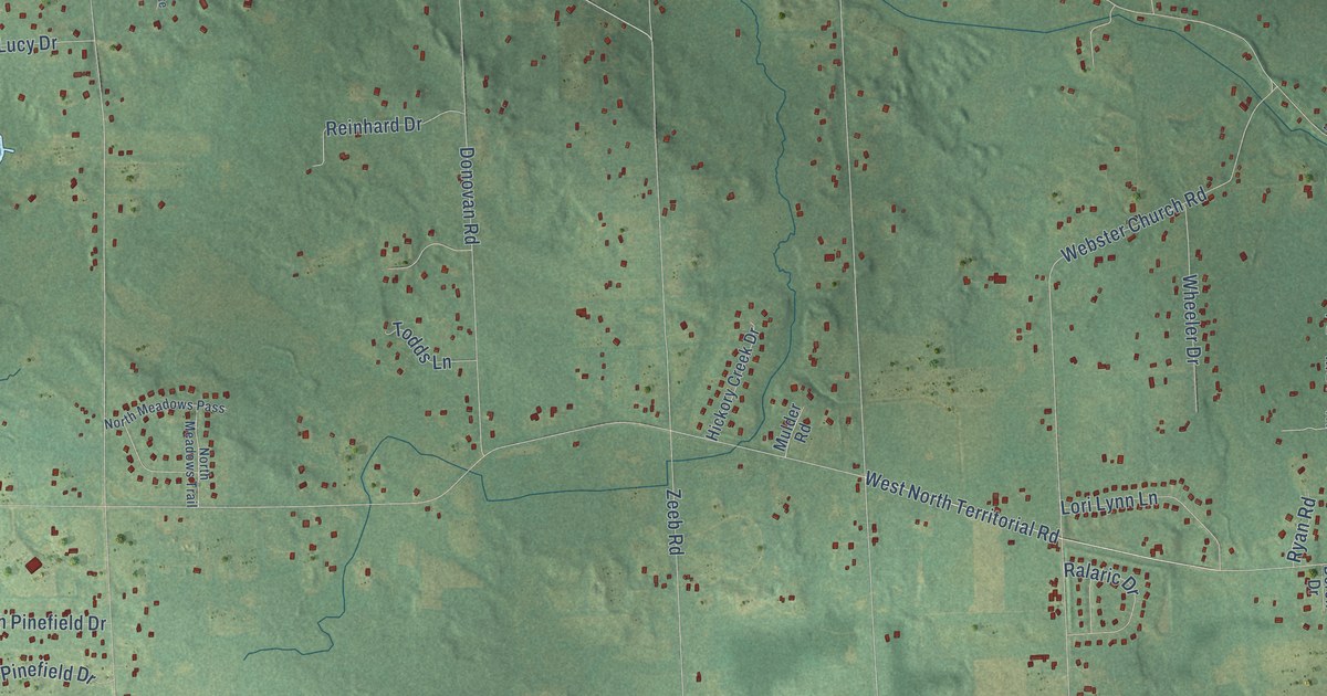 Map of Webster, Michigan in 2026