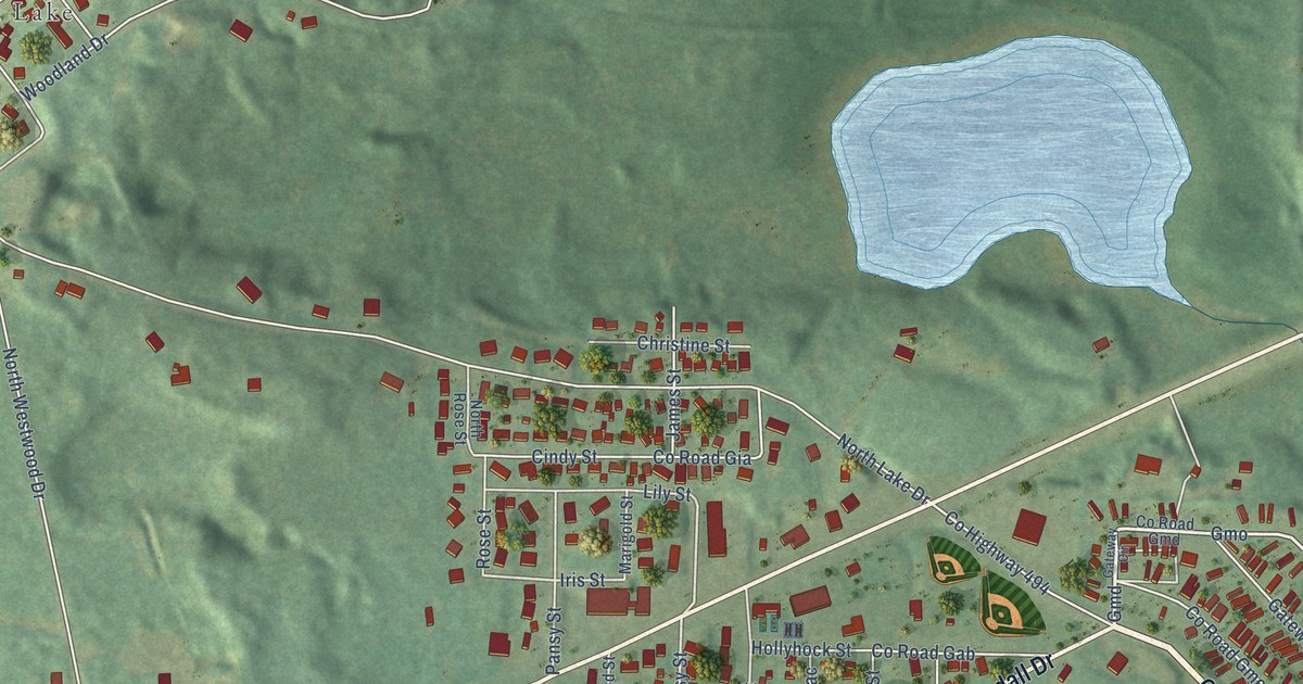 Map of West Ishpeming, Michigan in 2026