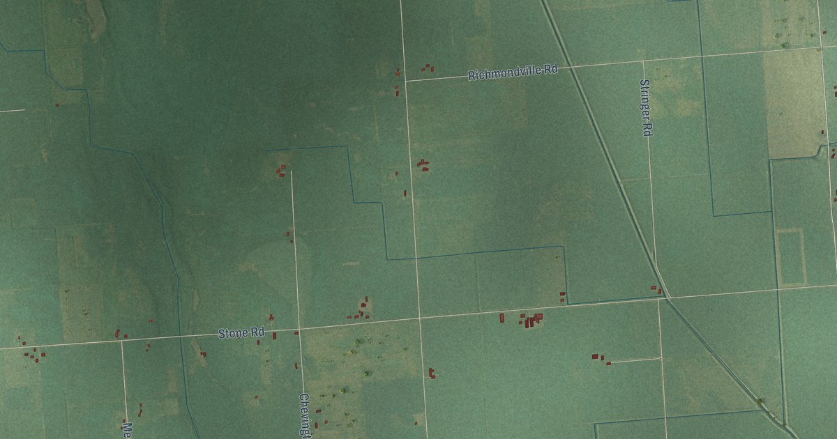 Map of Wheatland, Sanilac County, Michigan in 2026