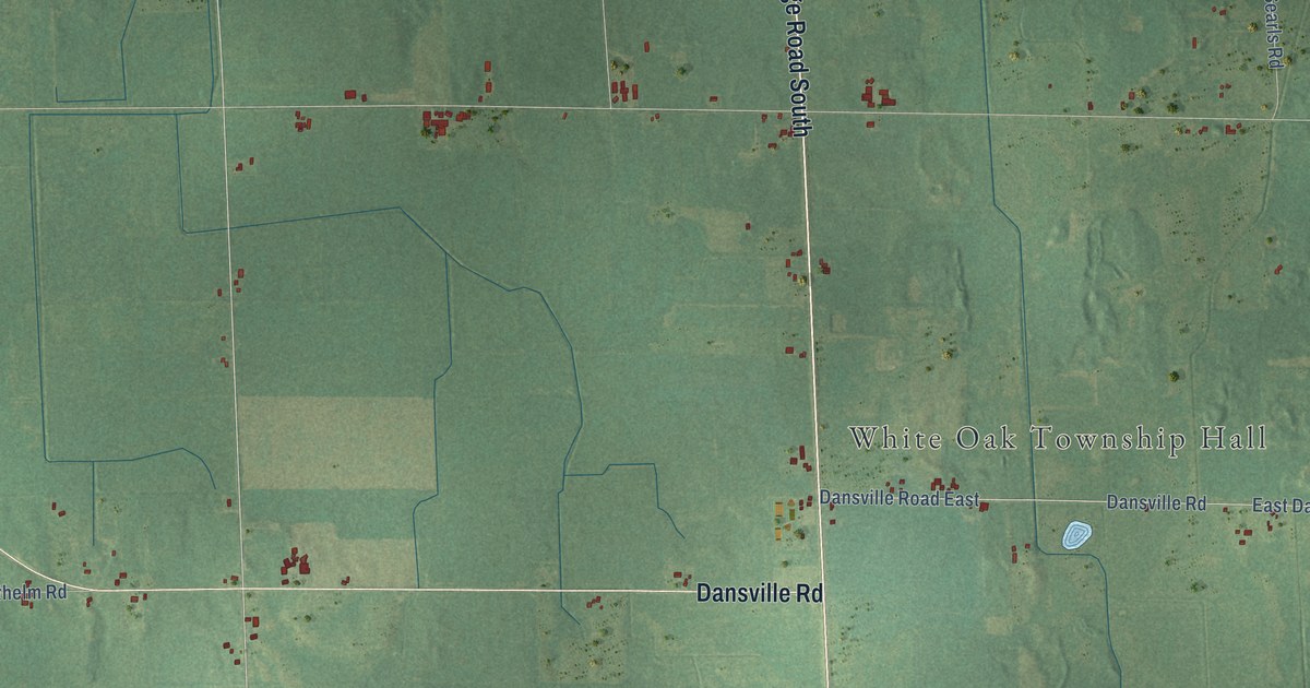 Map of White Oak, Michigan in 2026