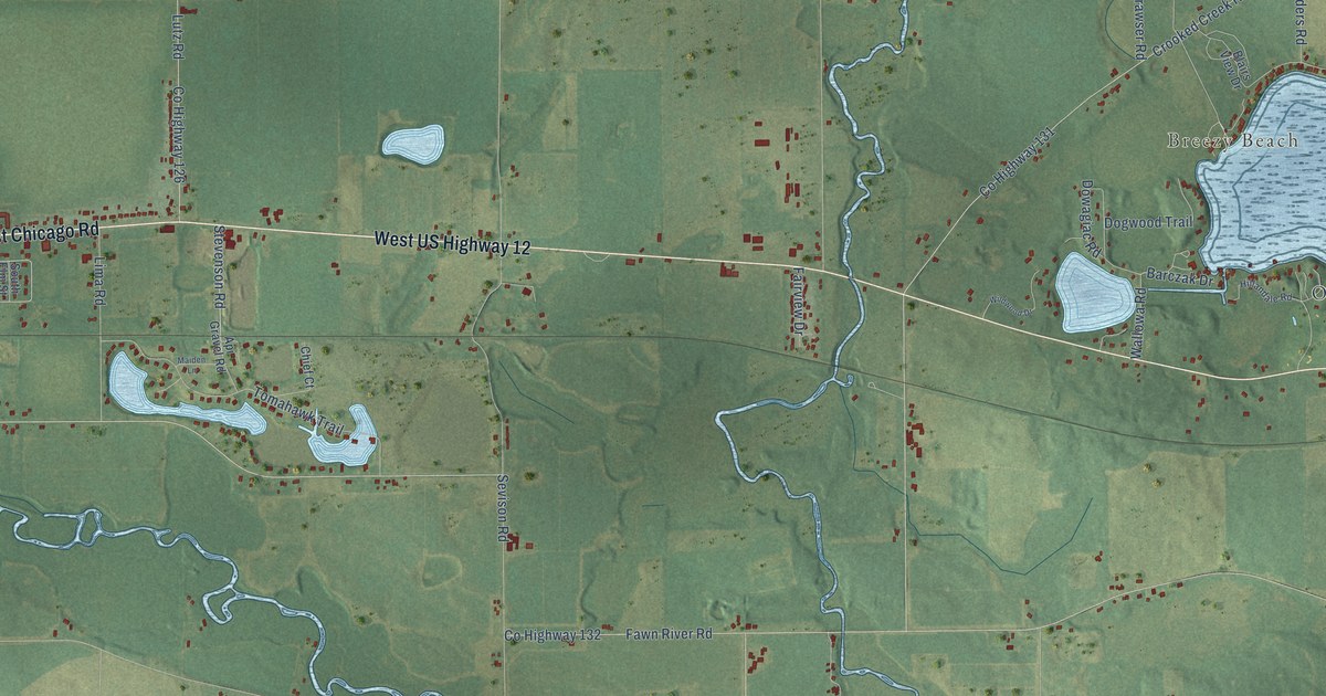 Map of White Pigeon Municipality, Michigan in 2026