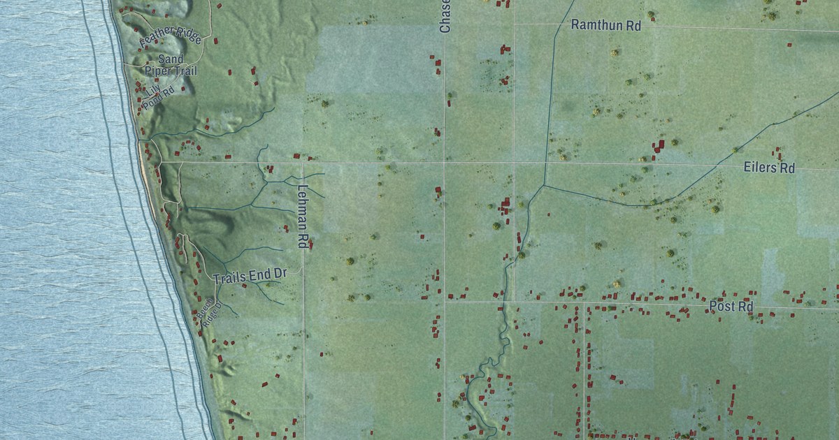 Map of White River, Michigan in 2026