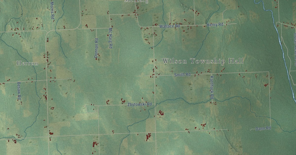 Map of Wilson, Alpena County, Michigan in 2026