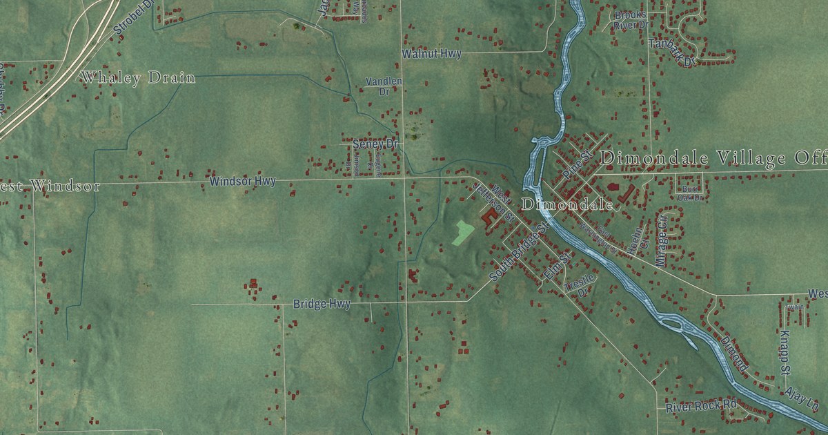 Map of Windsor, Michigan in 2026