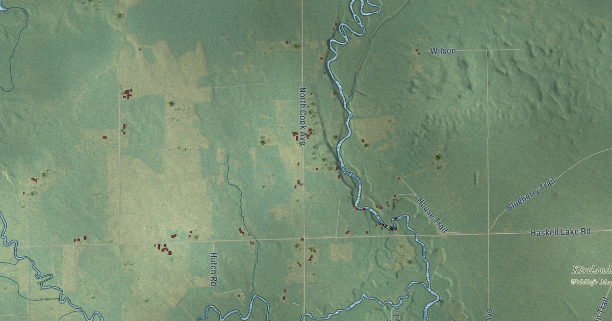 Map of Winterfield, Michigan in 2026