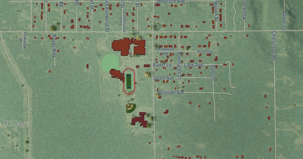 Map of Wolf Lake, Michigan in 2026