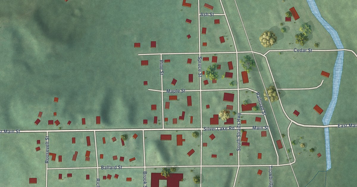 Map of Wolverine, Michigan in 2026