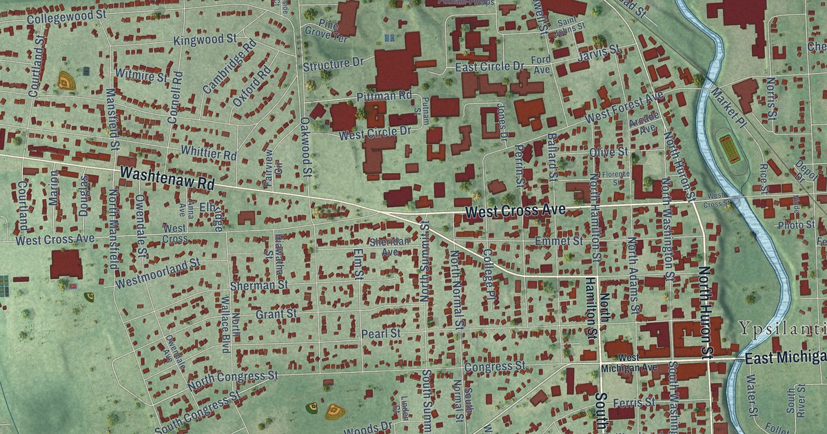 Map of Ypsilanti City, Michigan in 2026