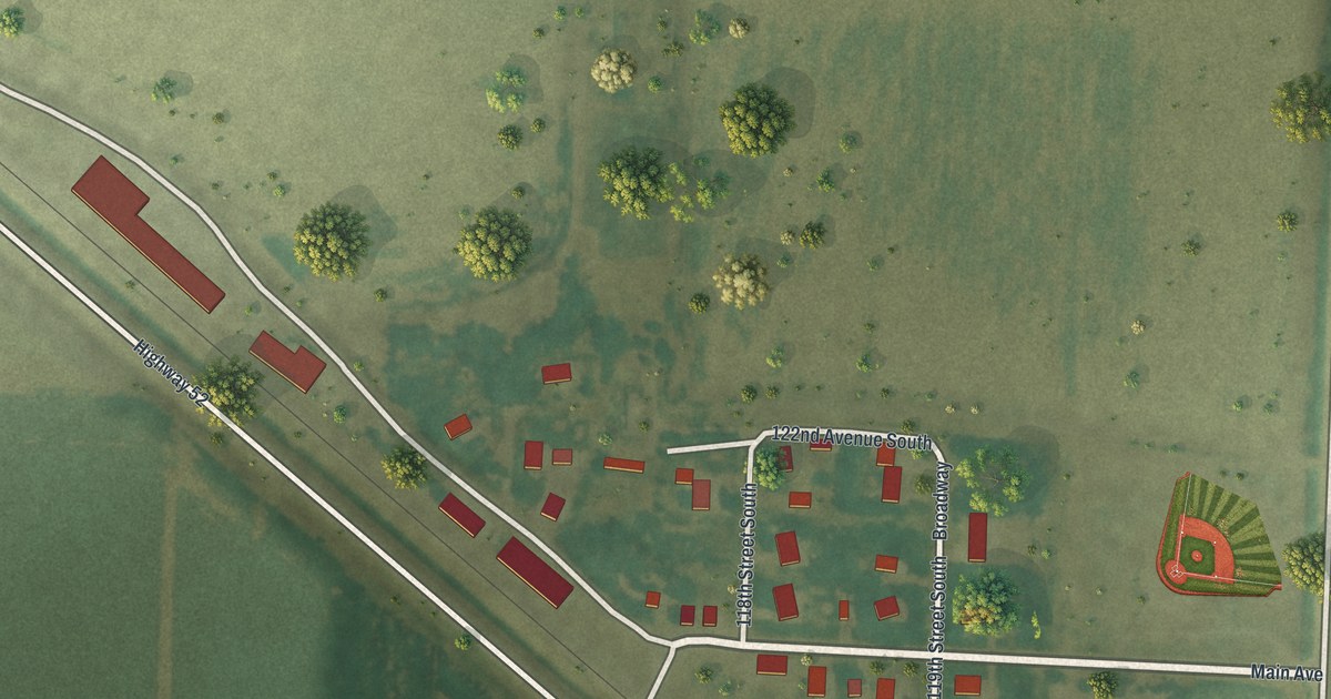 Map of Baker, Minnesota in 2026