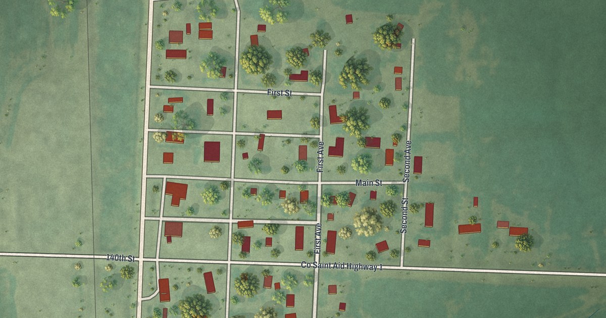 Map of Bejou, Minnesota in 2026