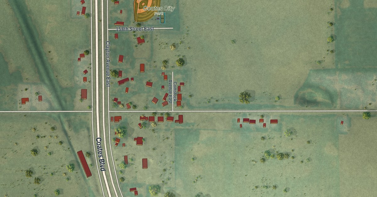 Map of Coates, Minnesota in 2026