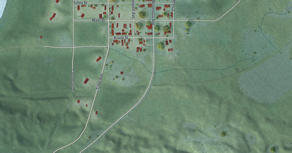 Map of Cuyuna, Minnesota in 2026