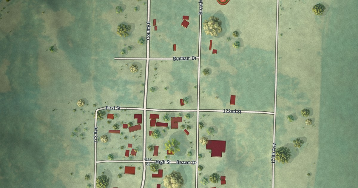 Map of Hubbard, Minnesota in 2026