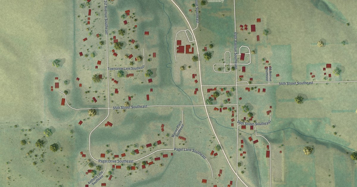 Map of Marion, Minnesota in 2026