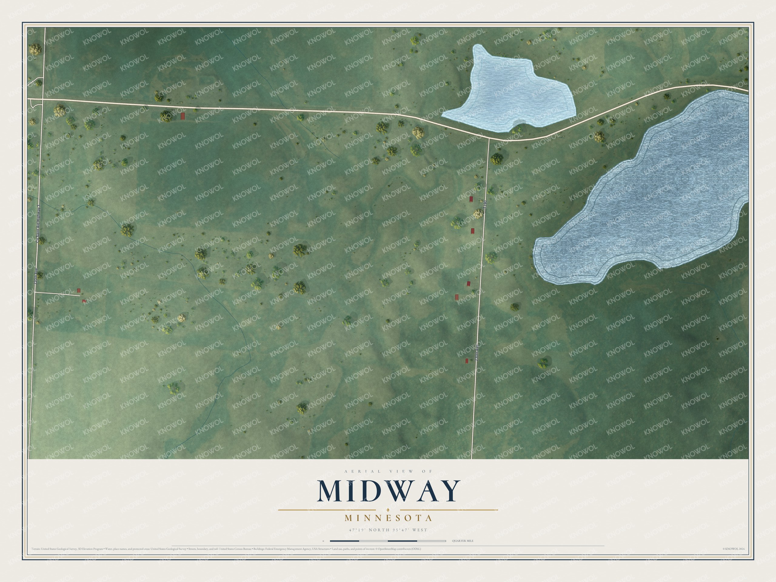 Watermarked full-map preview of Midway, Minnesota