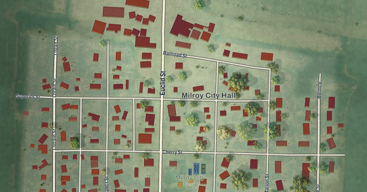 Map of Milroy, Minnesota in 2026