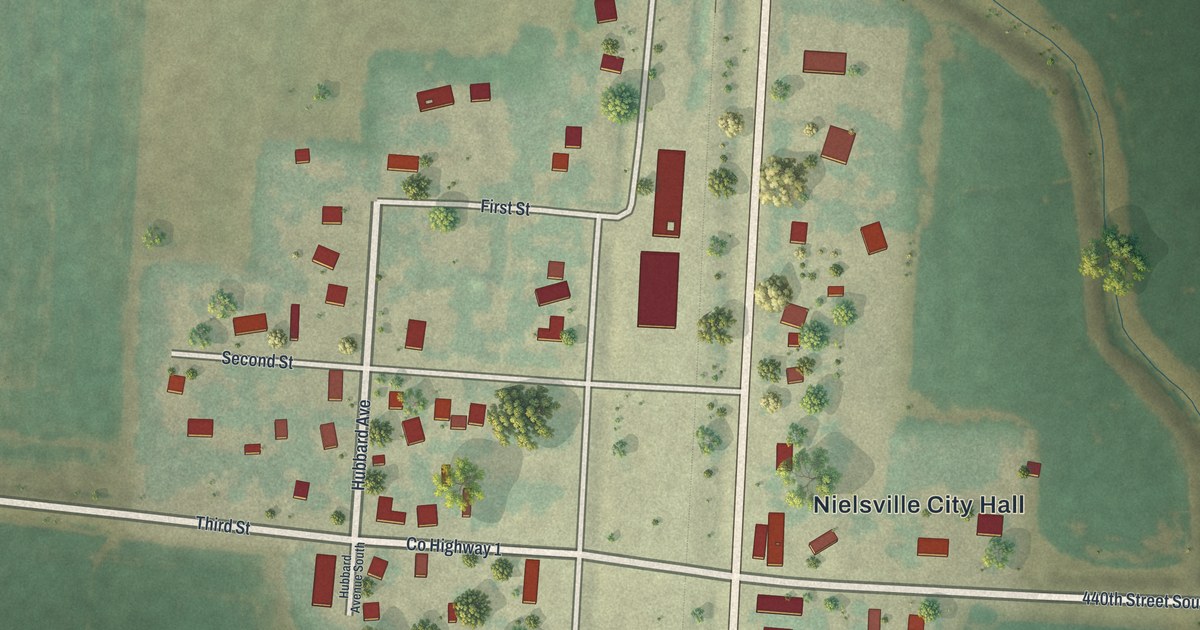 Map of Nielsville, Minnesota in 2026