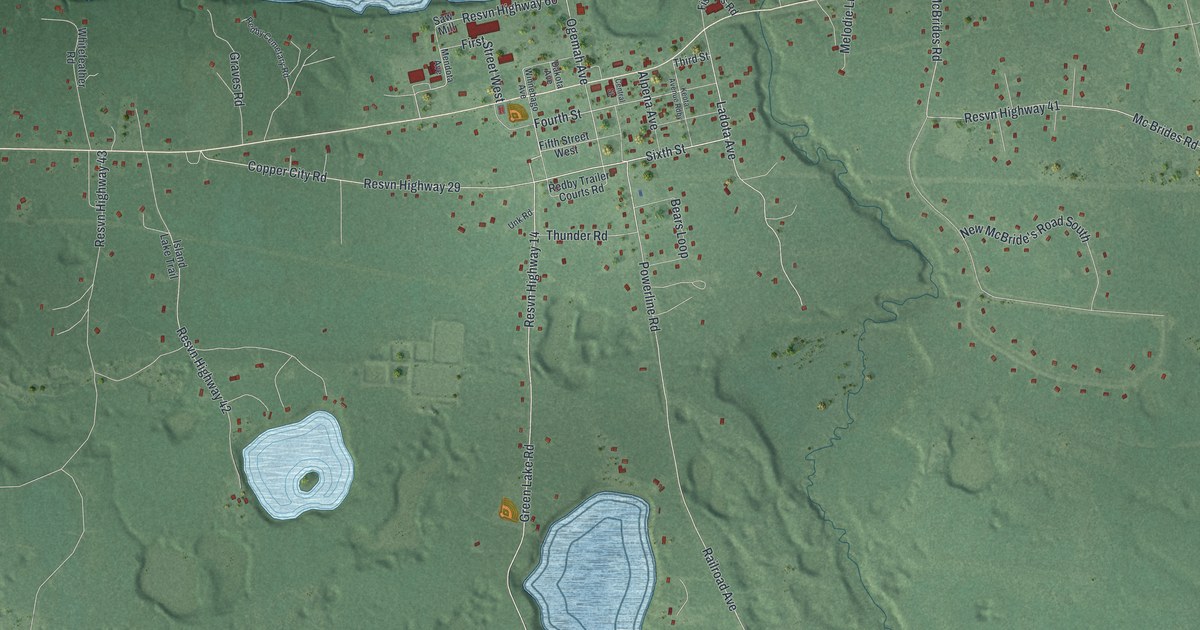 Map of Redby, Minnesota in 2026