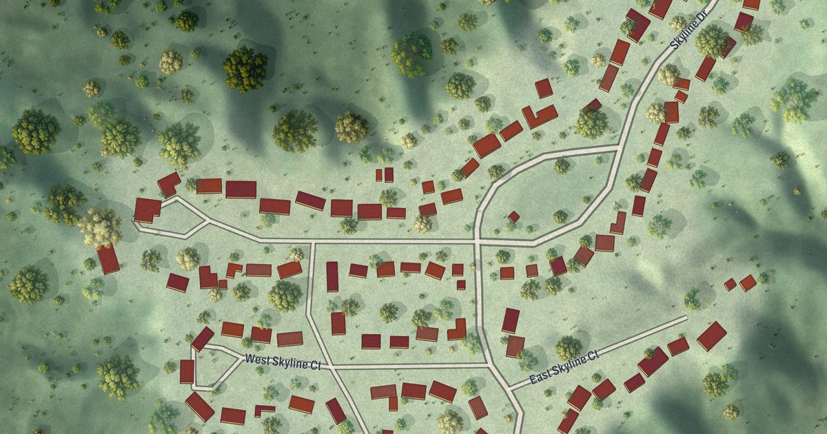 Map of Skyline, Minnesota in 2026