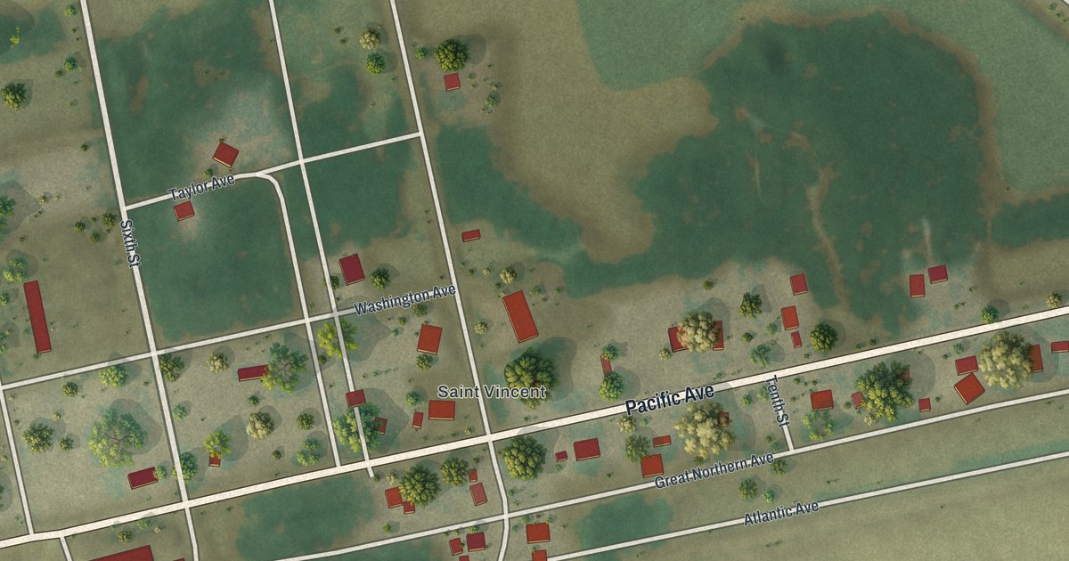 Map of St. Vincent, Minnesota in 2026