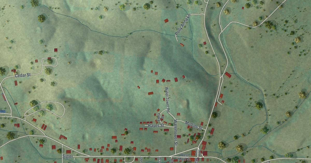 Map of Bakersfield, Missouri in 2026